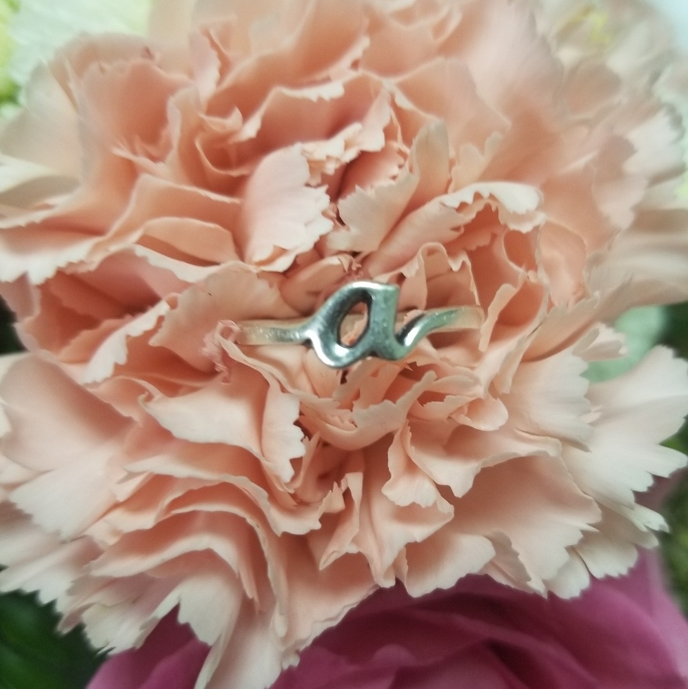 Letter A ring